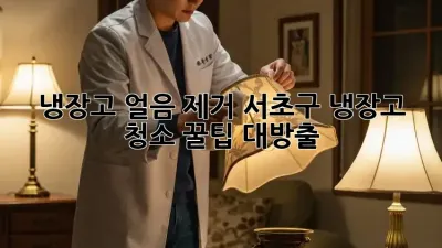 냉장고 얼음 제거❄️, 서초구 냉장고 청소 꿀팁 대방출!